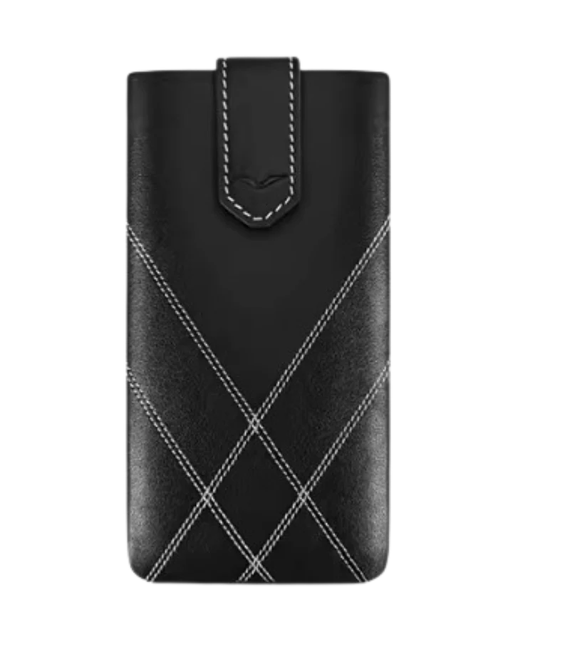 METAVERTU 2 CALFSKIN PHONE CASE<span> - </span>Black