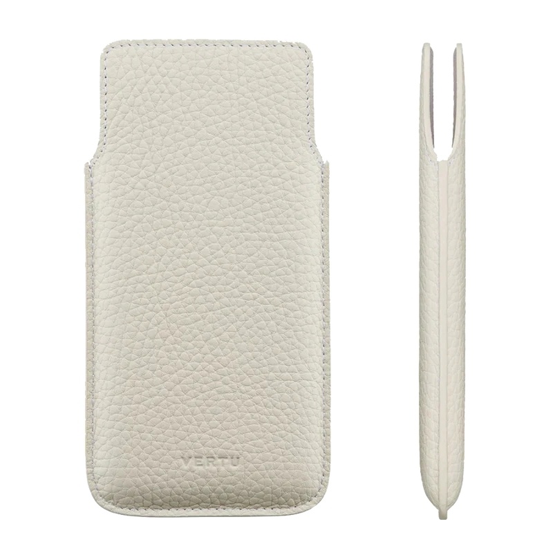 Metavertu & iVertu Calf Leather Slip Phone Case - Multicolor<span> - </span>White