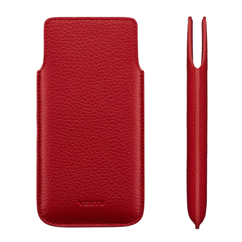 Metavertu & iVertu Calf Leather Slip Phone Case - Multicolor<span> - </span>Red