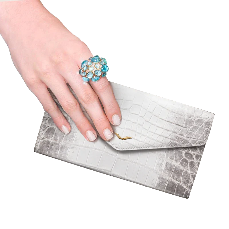 Rococo Himalaya Alligator Clutch