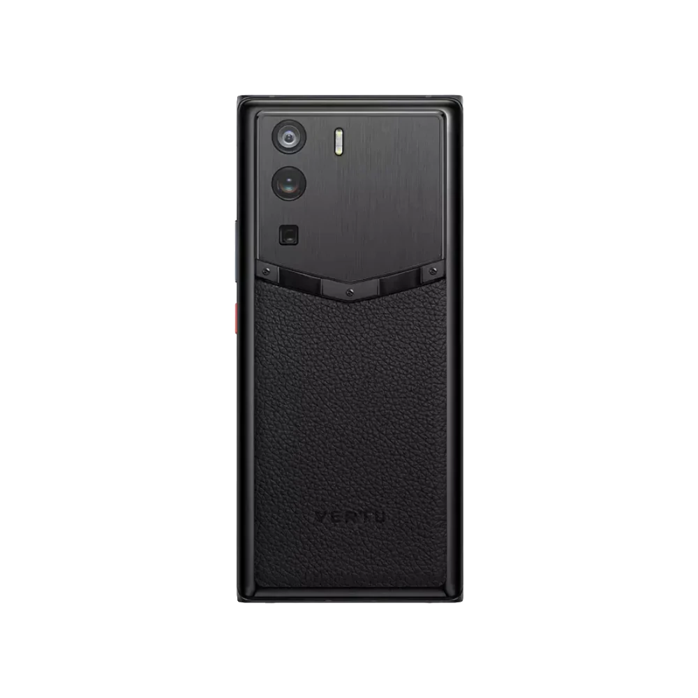 Vertu METAVERTU Jade Black Frameless Calfskin 5G Web3 Phone Direct Back Facing View
