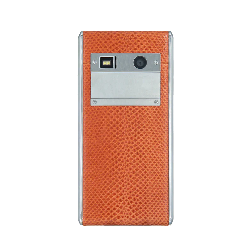 Constellation Retro Classic Phone Orange Back View