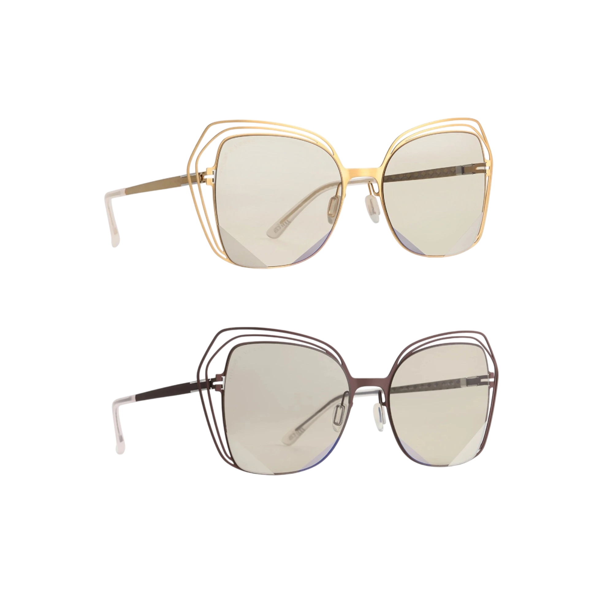 Essence V Women's Luxury Polarized Sunglasses Layered Hollow-out