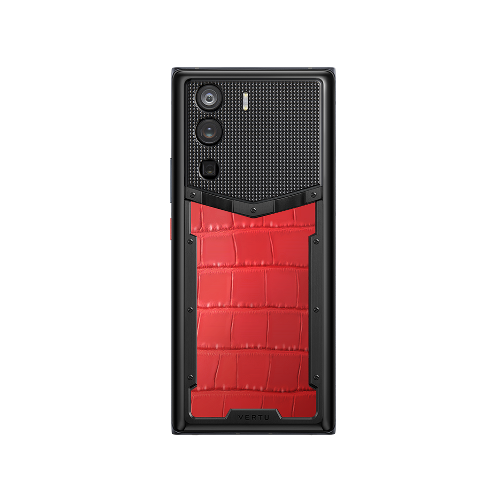 METAVERTU Alligator Skin 5G Web3 Phone - Flame Red