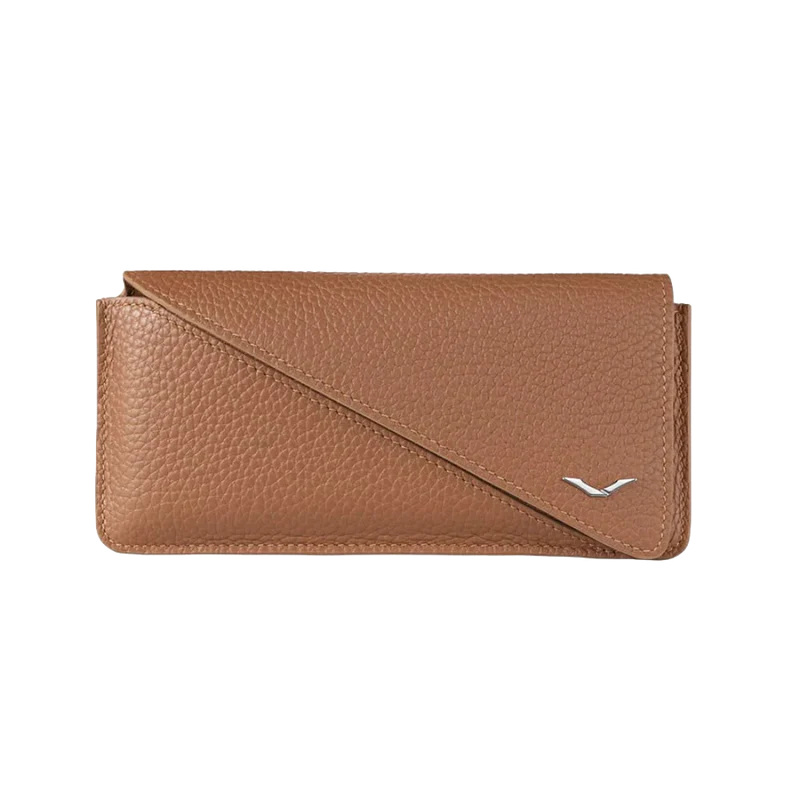 Metavertu Calf Leather Phone Bag & Wallet Case<span> - </span>Caramel Brown