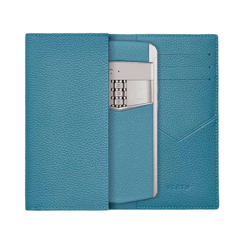 ASTER P CALF LEATHER PHONE BAG WALLET CASE – MULTICOLOR<span> - </span>Gentleman Blue