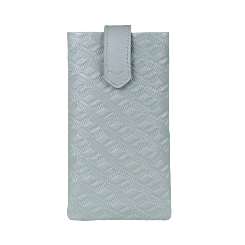 METAVERTU &amp; IVERTU CALF LEATHER PHONE CASE – MULTICOLOR<span> - </span>Ice Blue