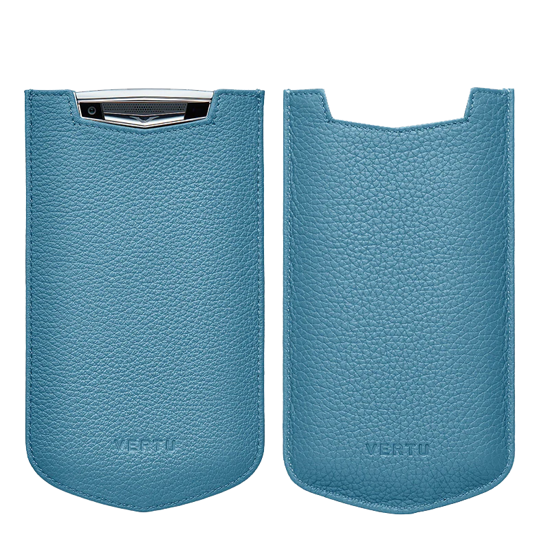 ASTER P SLIP CALF LEATHER PHONE CASE – MULTICOLOR<span> - </span>Blue