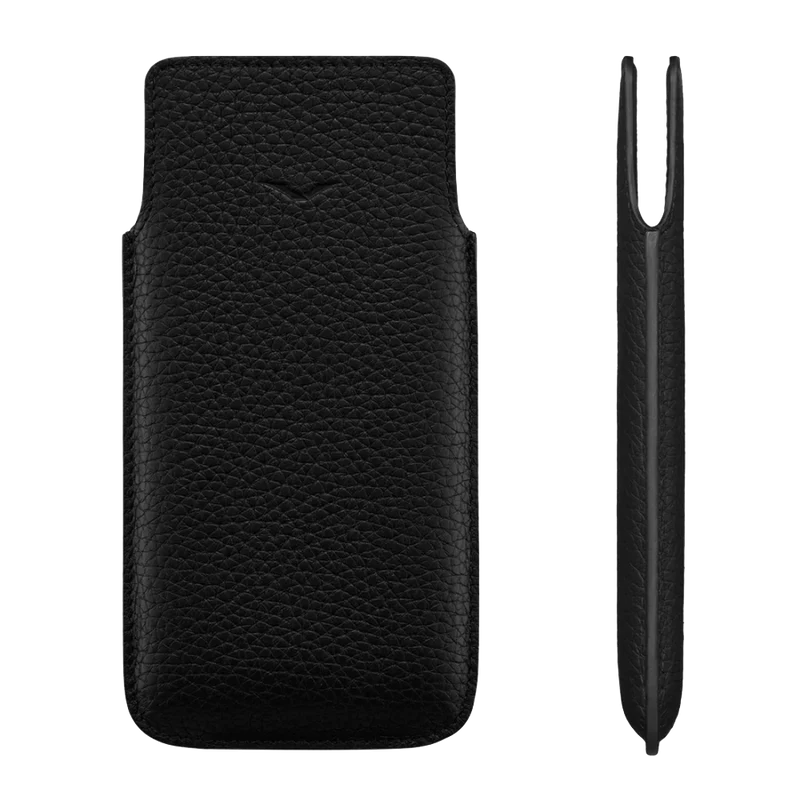 Metavertu & iVertu Calf Leather Slip Phone Case - Multicolor<span> - </span>Black