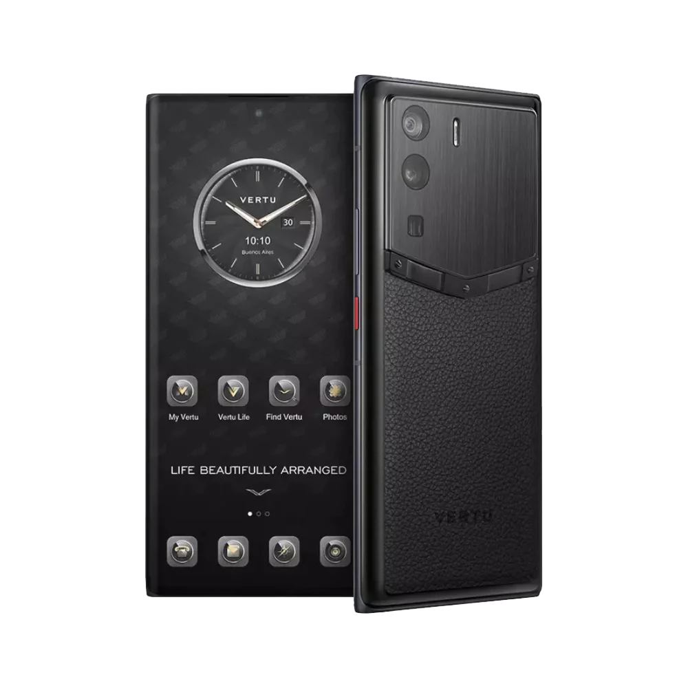 Metavertu  Curve Screen Frameless Calfskin 5G Web3 Phone – Black<span> - </span>Basic 12+512GB