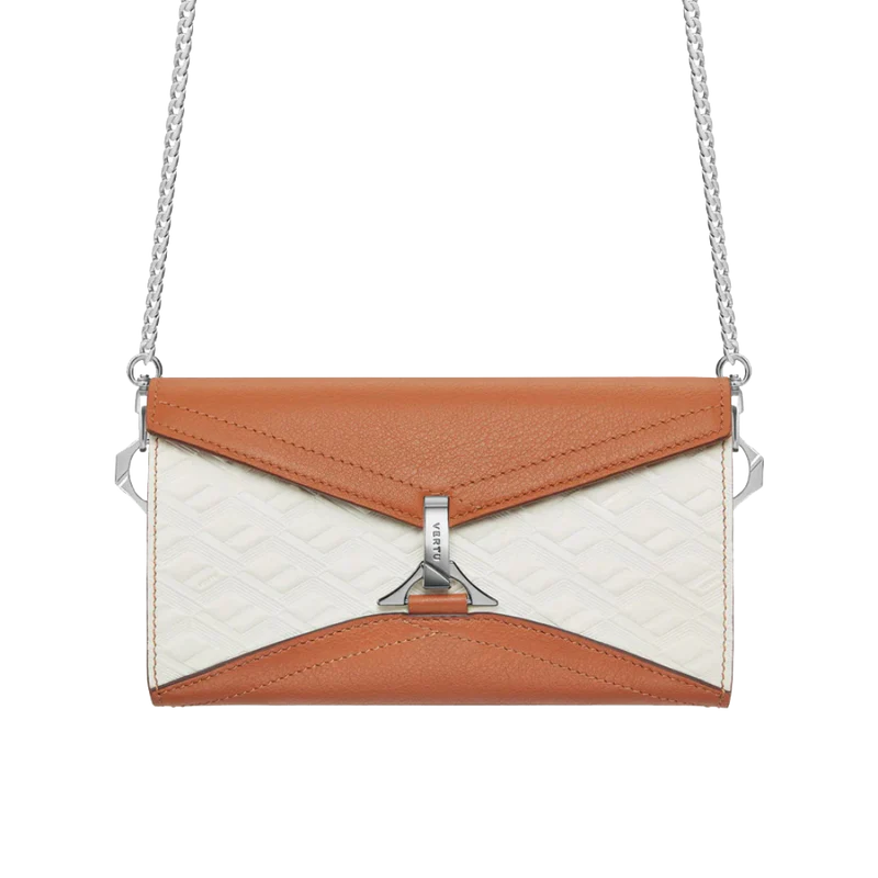 Folded V Catena Crossbody Chain Bag