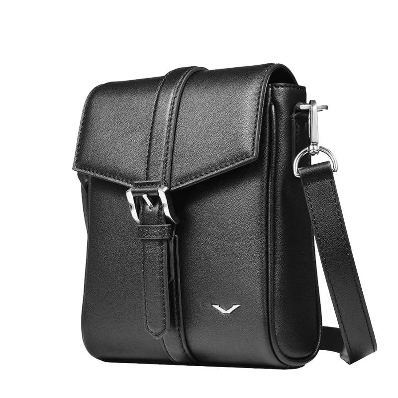 Men's Compact Leather Messenger Bag