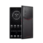 Vertu METAVERTU Iron Black Carbon Fiber 5G Web3 AI Phone Dual Front and Back Perspective View