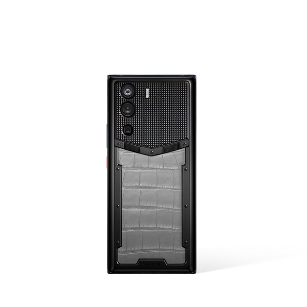 Vertu Metavertu Grey Alligator Skin 5G Web3 Phone Direct Rear Aesthetic Product View