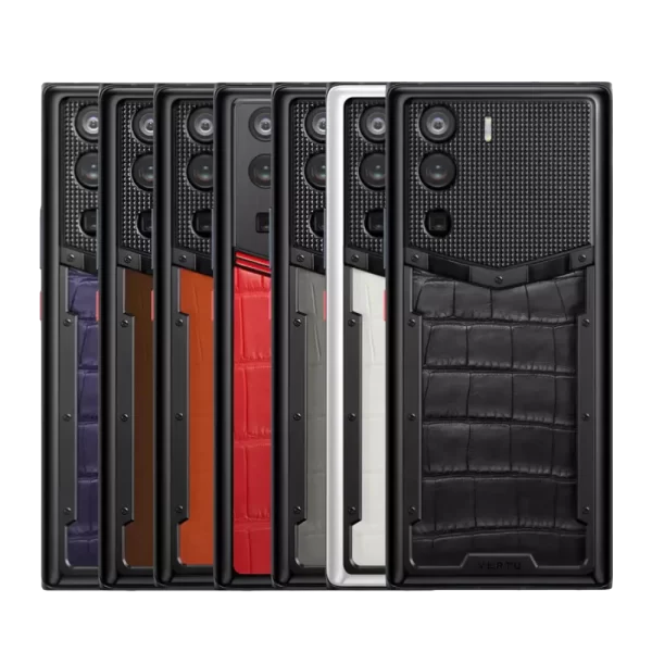 Vertu Metavertu Multi-color Alligator Skin 5G Web3 Smartphone Full Collection View.