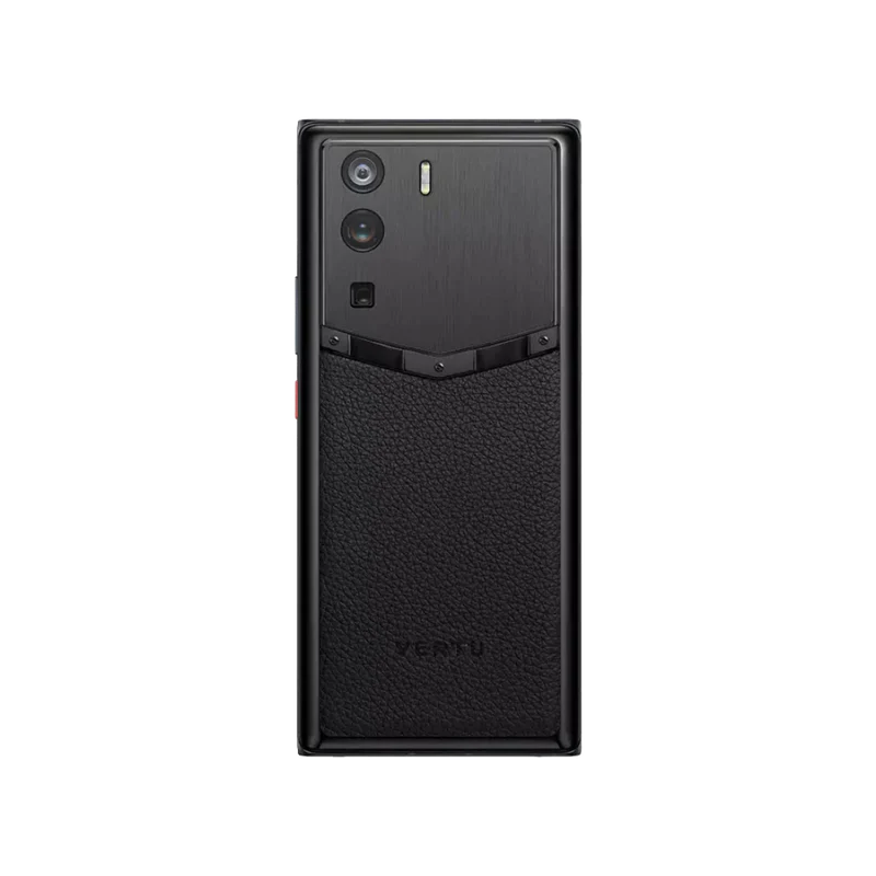 Vertu Metavertu Standard Jade Black Calfskin 5G Web3 Smartphone Direct Back View