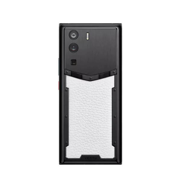Vertu Metavertu Moon White Calfskin 5G Web3 Smartphone Direct Back Facing View