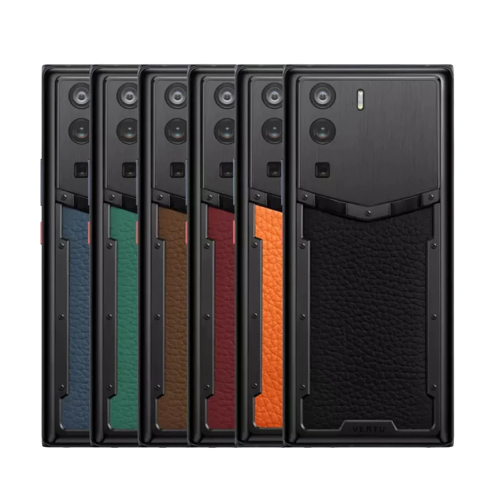 Vertu Metavertu Multi-color Calfskin 5G Web3 Smartphone Collection Lineup View