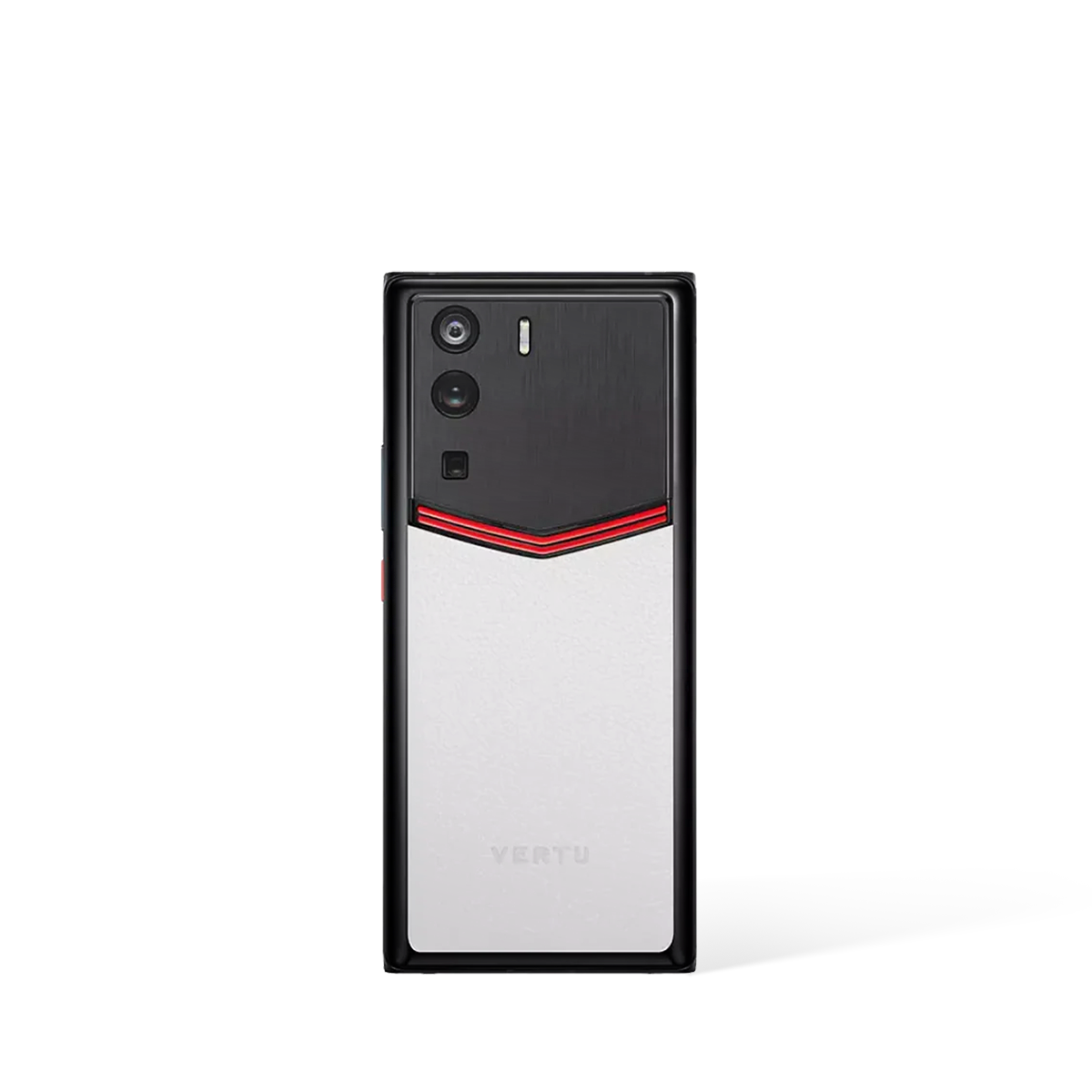 Vertu METAVERTU Moon White Enameled Calfskin 5G Web3 Smartphone Rear Perspective View
