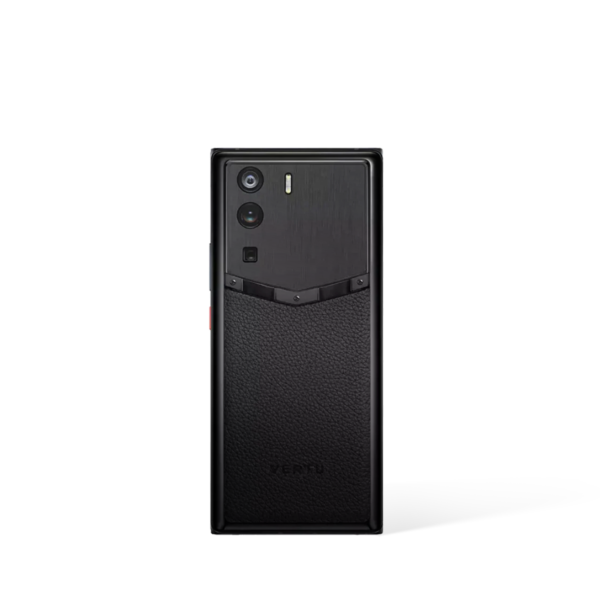 Vertu METAVERTU Jade Black Frameless Calfskin 5G Web3 Phone Rear Perspective View Angle