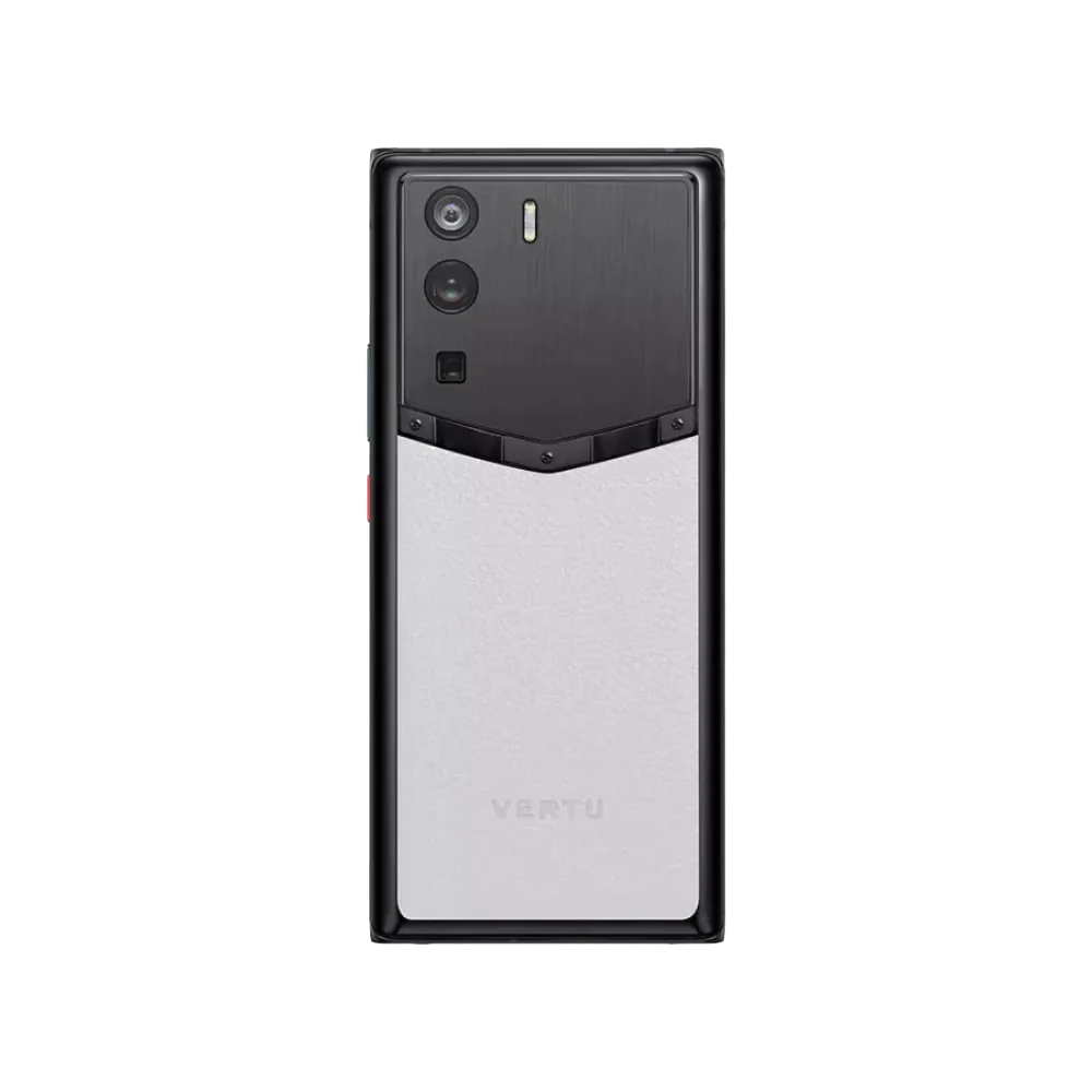 Vertu METAVERTU Moon White Frameless Calfskin 5G Web3 Phone Direct Back Facing View