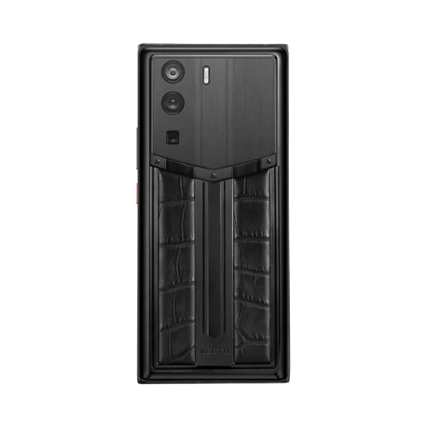 Vertu METAVERTU Black Race Track Alligator Skin Luxury Web3 Phone Direct Rear View Showcase