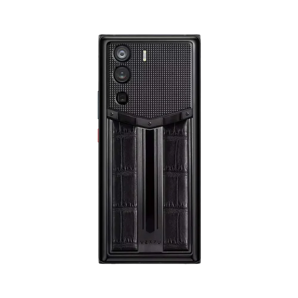 Vertu METAVERTU Black Race Track Alligator Skin Luxury Web3 Phone Textured Rear Cover Detail