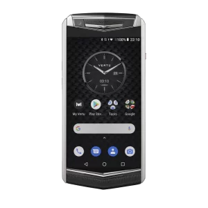 Aster P Baroque Calfskin Phone Jade Black Front