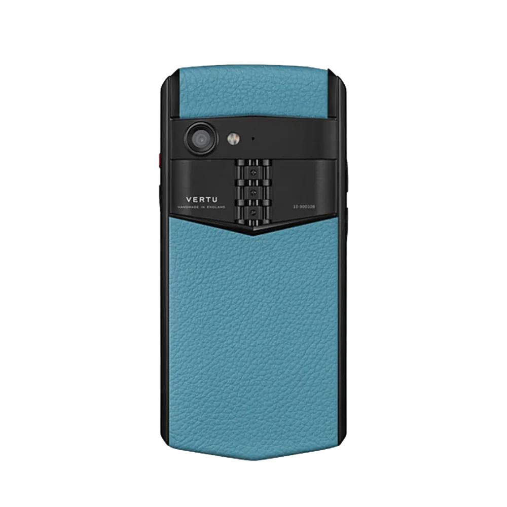 Aster P Gothic Calfskin Phone Blue Back