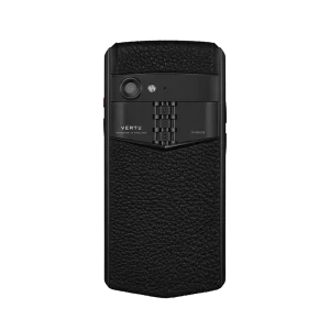 Aster P Gothic Calfskin Phone Jade Black Back