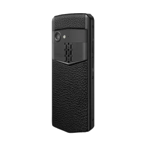 Aster P Gothic Calfskin Phone Jade Black Side