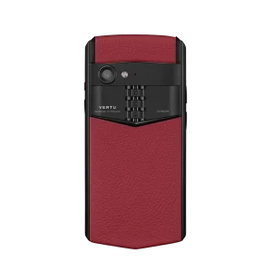 Aster P Gothic Calfskin Phone Rasberry Red Back