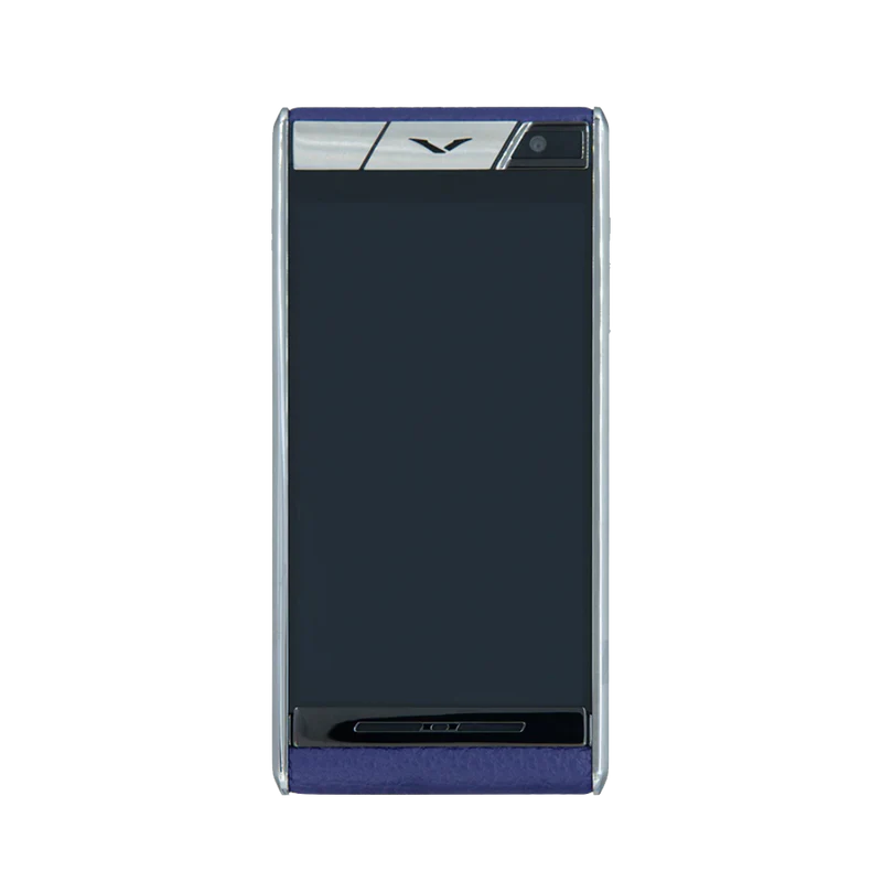 Vertu Aster T Classic Calf Leather Phone Blue  Front View