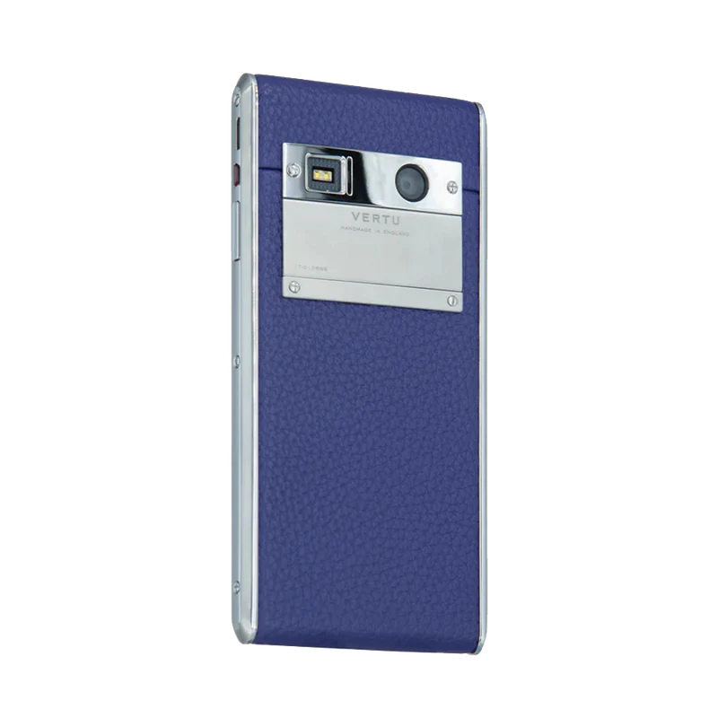 Vertu Aster T Classic Calf Leather Phone Blue Side View