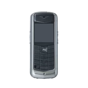 Vertu Constellation Retro Alligator Leather Classic Keypad Phone Black Front View