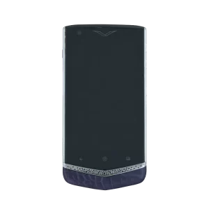Vertu Constellation Retro Alligator Leather Classic Phone Dark Blue Front View