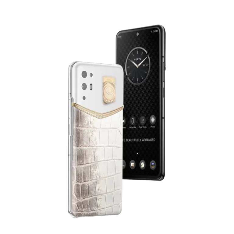 Ivertu Himalaya Alligator Skin 5G Phone – 18K Gold & Diamonds