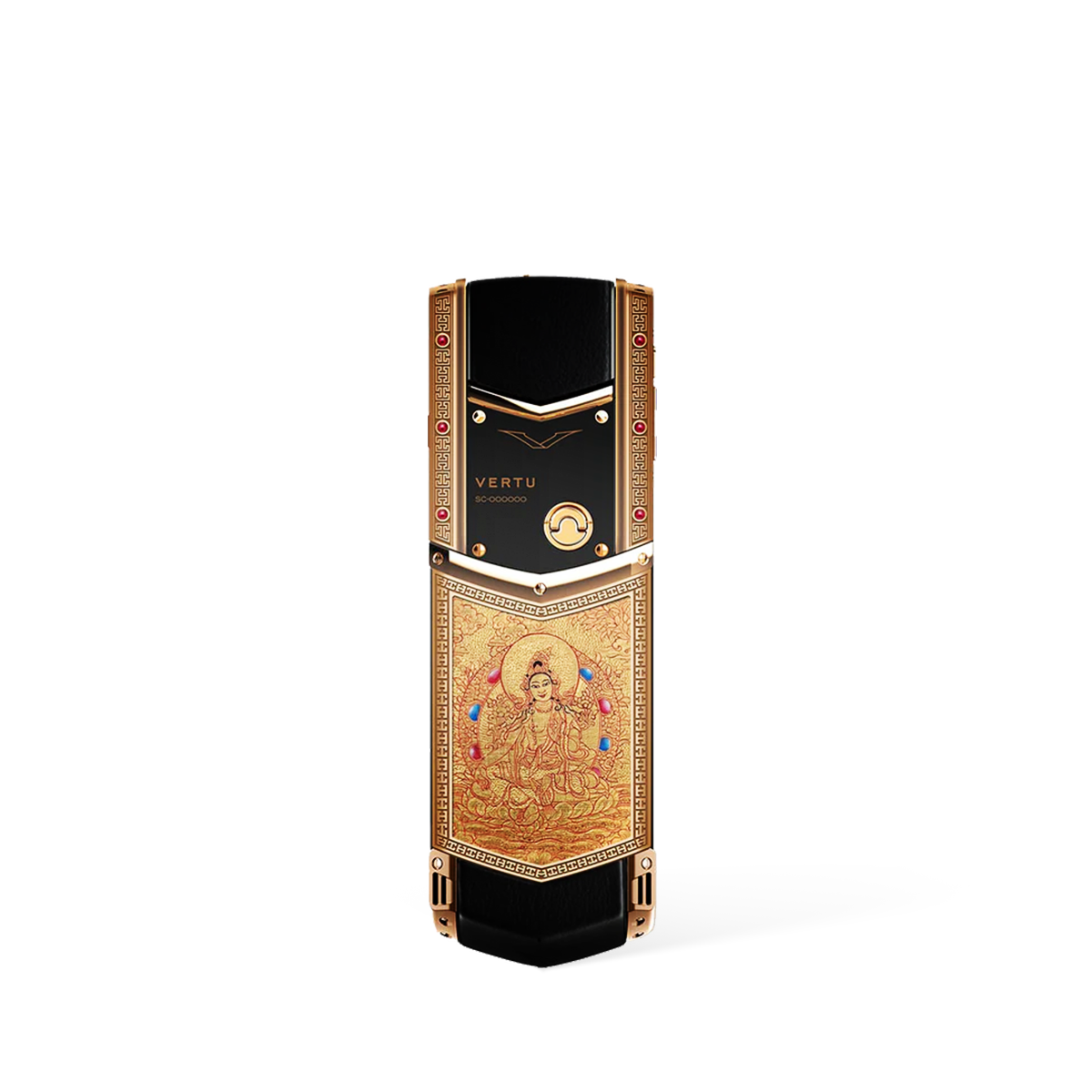 Vertu Signature V Thangka Buddha Pure Gold Amitayus Gold Luxury Keypad Phone Hand-painted Art